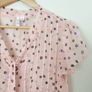 Polka dot blouse